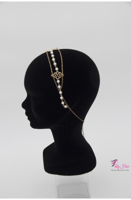 Bijou de tête, Headband chaîne et perles