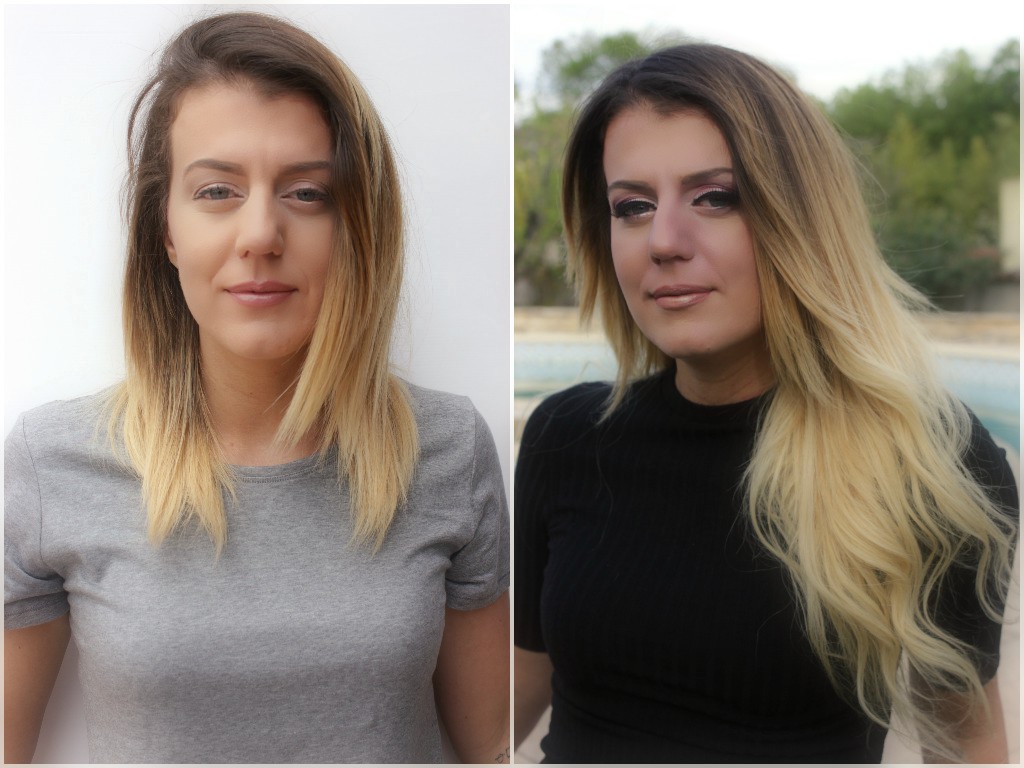 Modèle Patty Silky Bleach Hair en aperçu avant/après